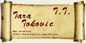 Tara Toković vizit kartica